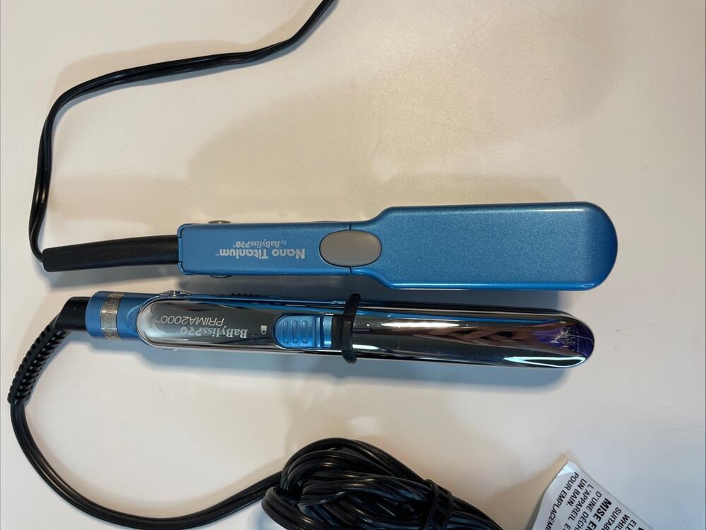 BaBylissPRO Nano Titanium Set - 1" U Styler Curling Iron & Prima 2000 Mini Flat